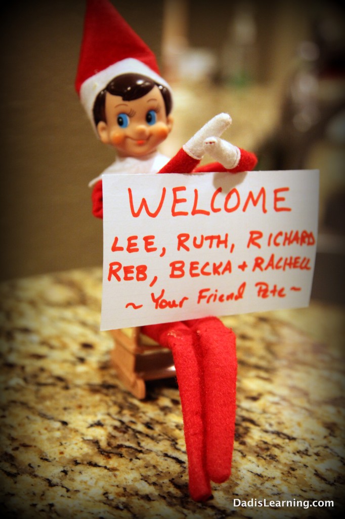 elf on the shelf welcome