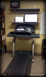 treadmill desk painted