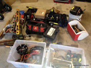 tools bought at auction