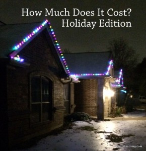 how much does it cost christmas lights