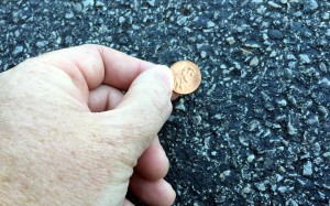 picking up pennies