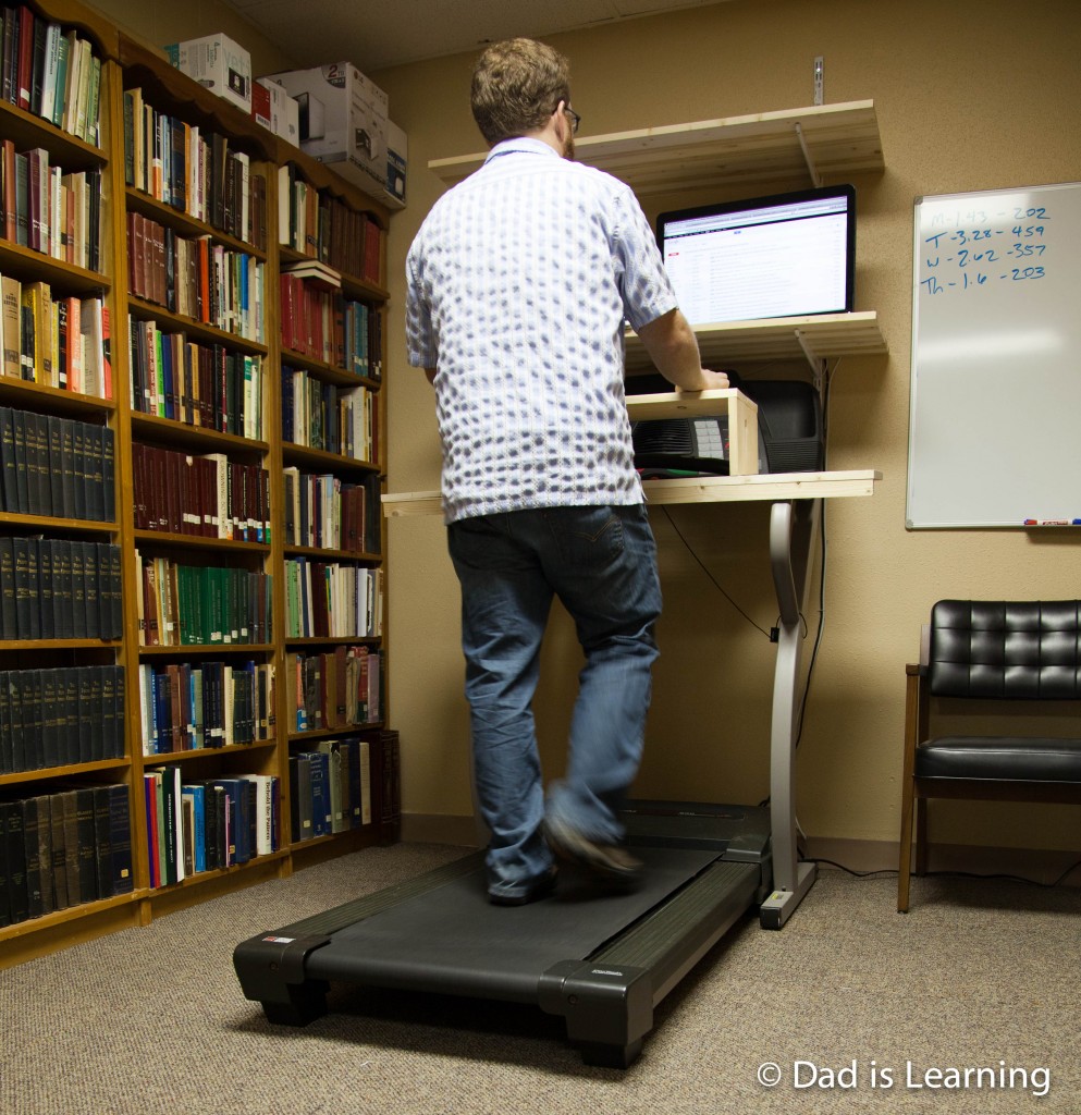 Working at my Treadmill Desk